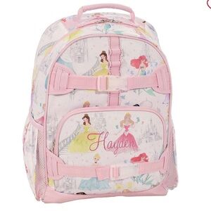 POTTERY BARN KIDS MACKENZIE DISNEY PRINCESS CASTLE SHIMMER BACKPACK SMALL 15”